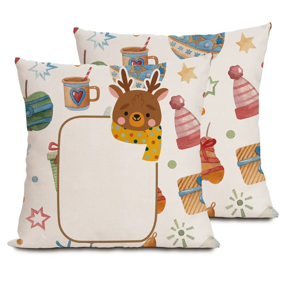 1 x Christmas Series Cushion Cover Sublimation Blank BulkCrafting Blanks