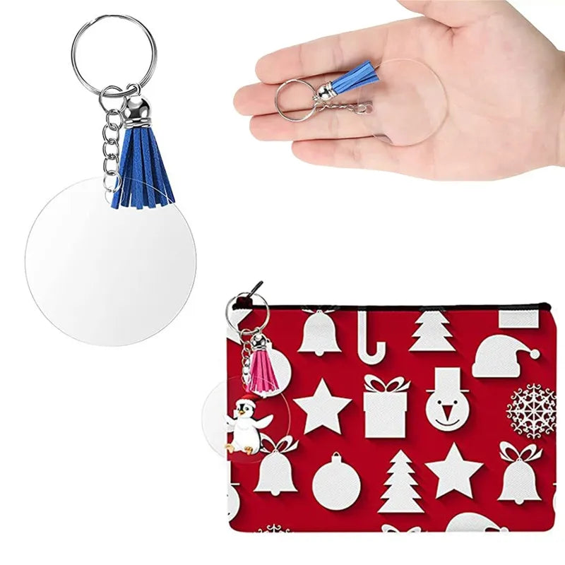 10 Pack Cosmetic / Clutch Bag with Keychain BulkCrafting Blanks