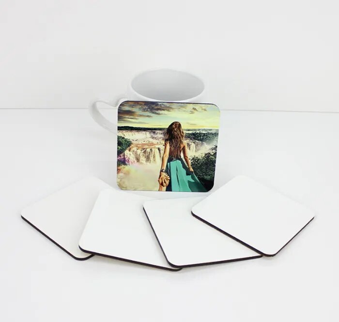 20 Pack 9x9cm MDF/Cork Sublimation Coasters - Square and Round Options BulkCrafting Blanks