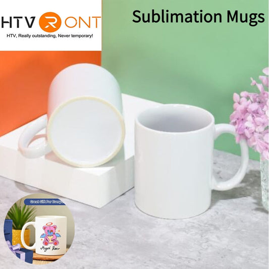 6 Pack 11OZ Sublimation Ceramic Mugs BulkCrafting Blanks