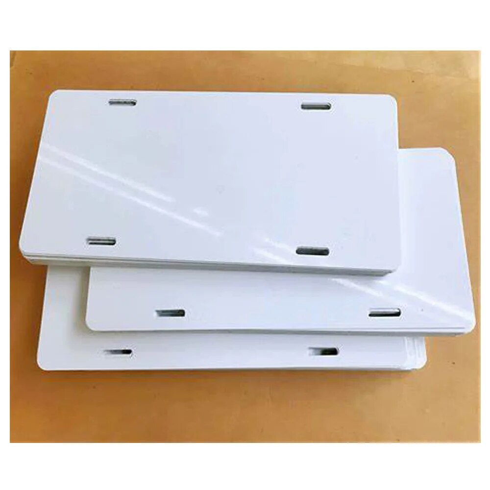 5 Pack - Aluminum Sublimation License Plate Blanks