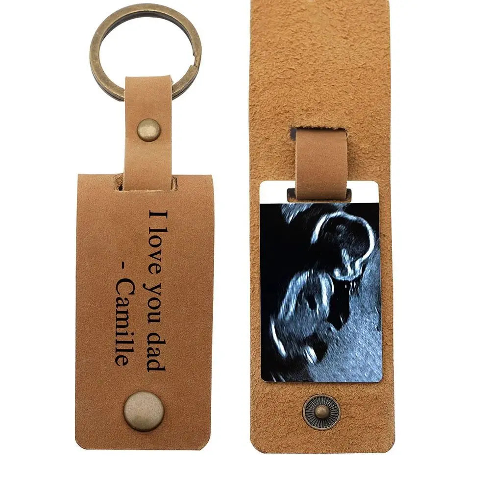 5 Pack - Photo Leather Keychains with Sublimation Photo Panel