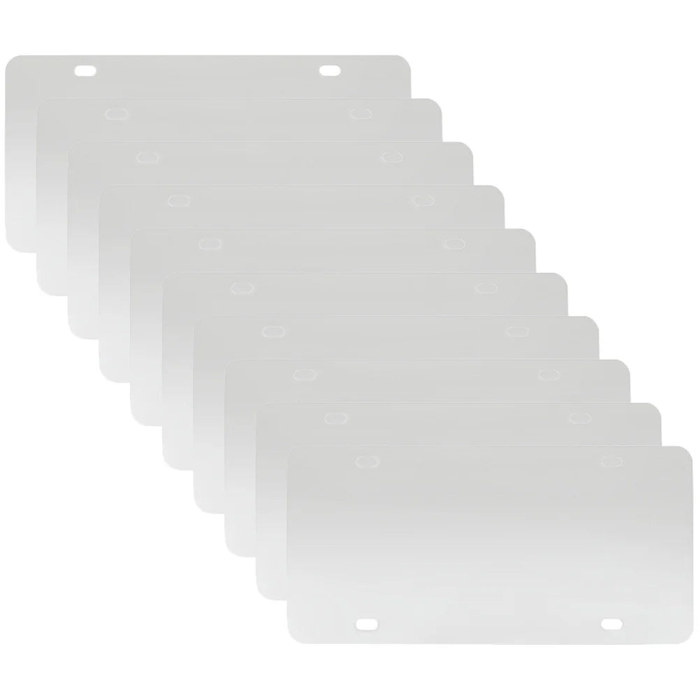 10 Pack Sublimation Number Plates