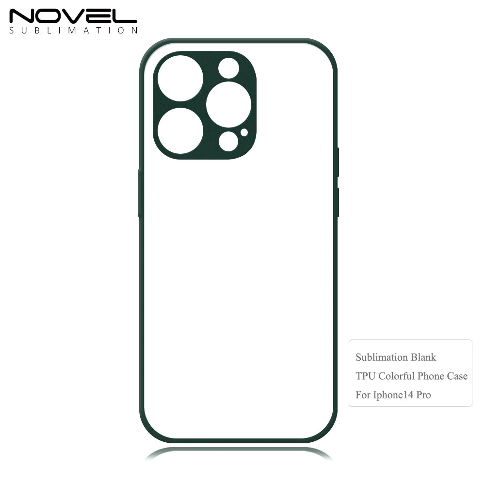 10 Pack Colour Sublimation Phone Cases For iPhones (Dark Green)