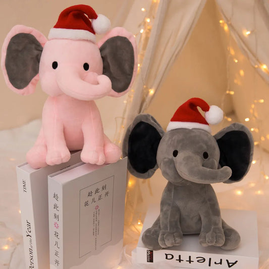 HTV Ready Christmas Plush Elephants for Personalisation